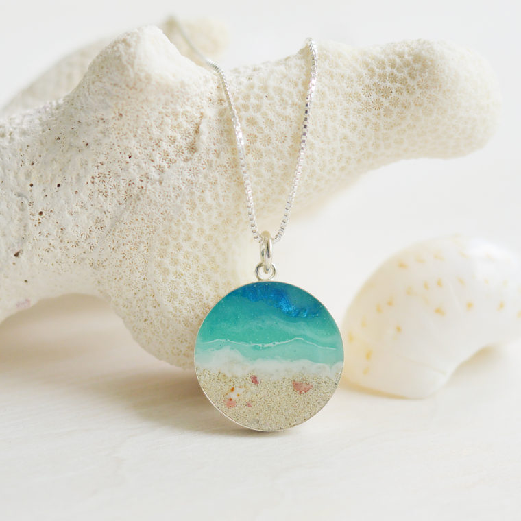 Handmade Sand and Sea necklace
