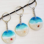 Beach Art Keychain / Bag charm